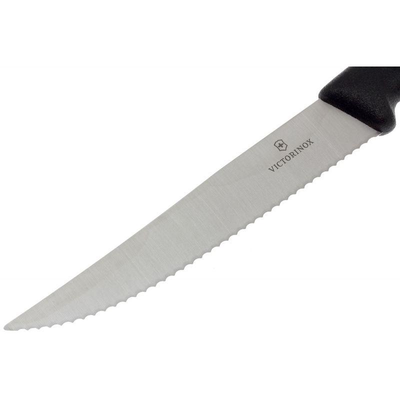 Нож кухонный серрейтор Victorinox Vx67933.12 Swiss Classic Steak&Pizza 235 мм Черный - фото 2