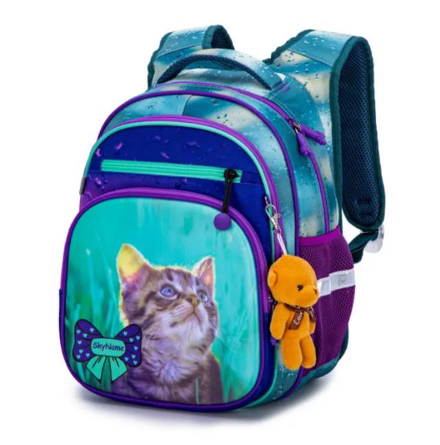 Школьный рюкзак для девочки Winner One SkyName 1-4 класс 6-10 лет Бирюзовый (R3-242)