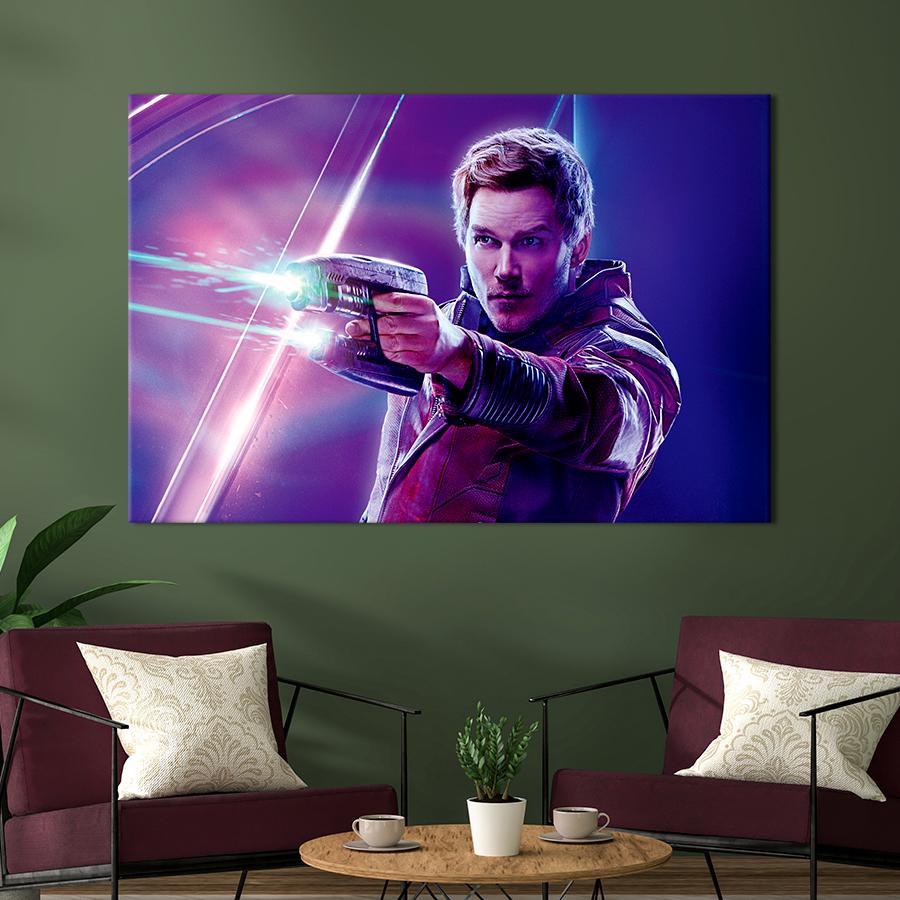 Настенний декор Звёздный Лорд Мстители Финал 80x54 см (A26-1)