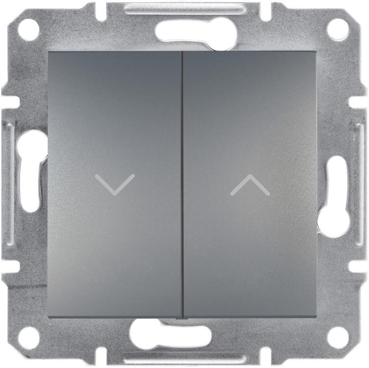 Выключатель Schneider Electric Asfora для жалюзи самозажимной ABS Стальной (EPH1300162) Выключатель Schneider Electric Asfora для жалюзи самозажимной ABS Стальной (EPH1300162)