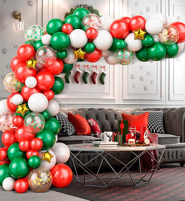 Арка из шаров Christmas colors набор 114 шт. (12337438)