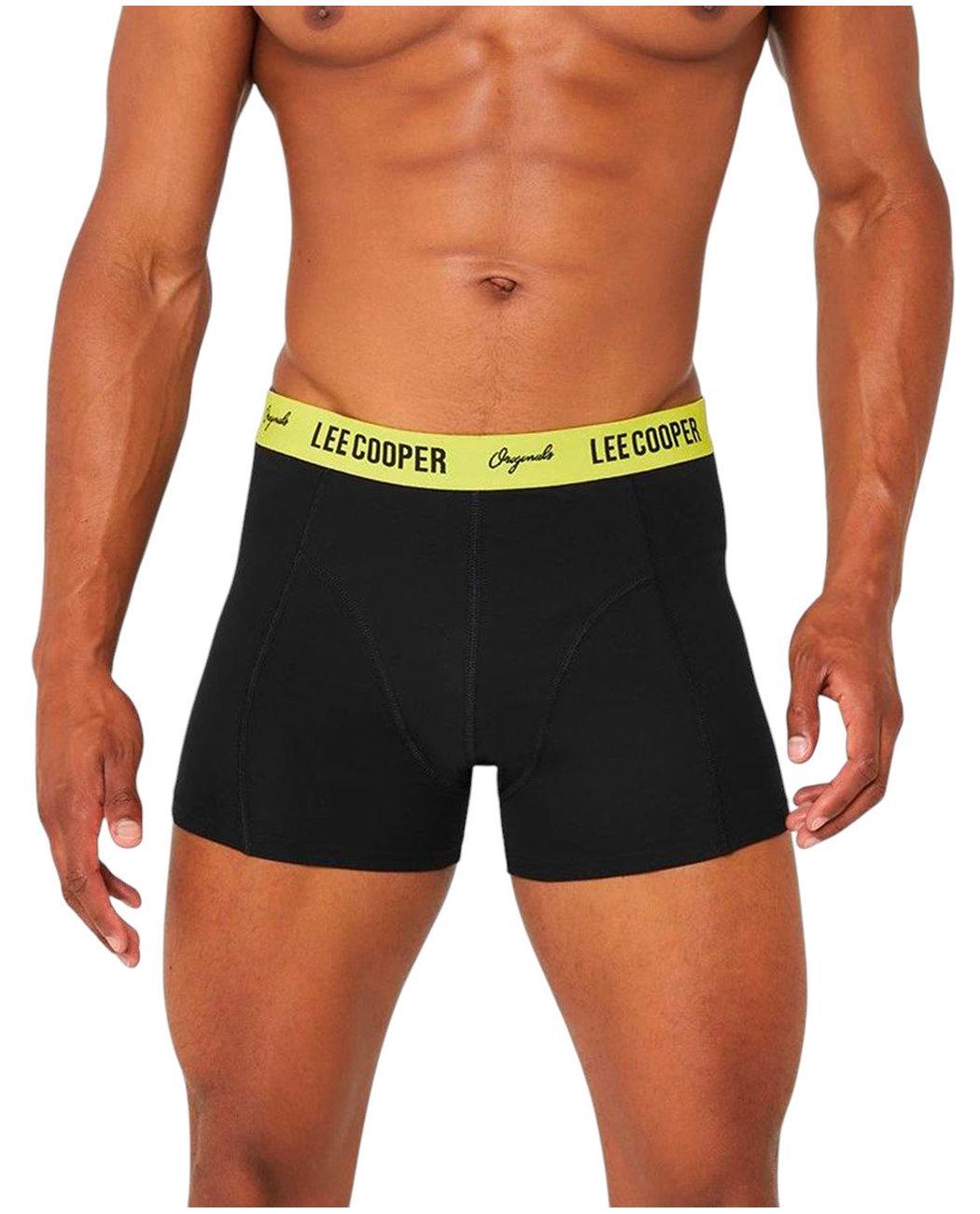 Труси-боксери чоловічі Lee Cooper 42261140YELLOW 3XL Чорний з жовтим поясом (2422611405507)