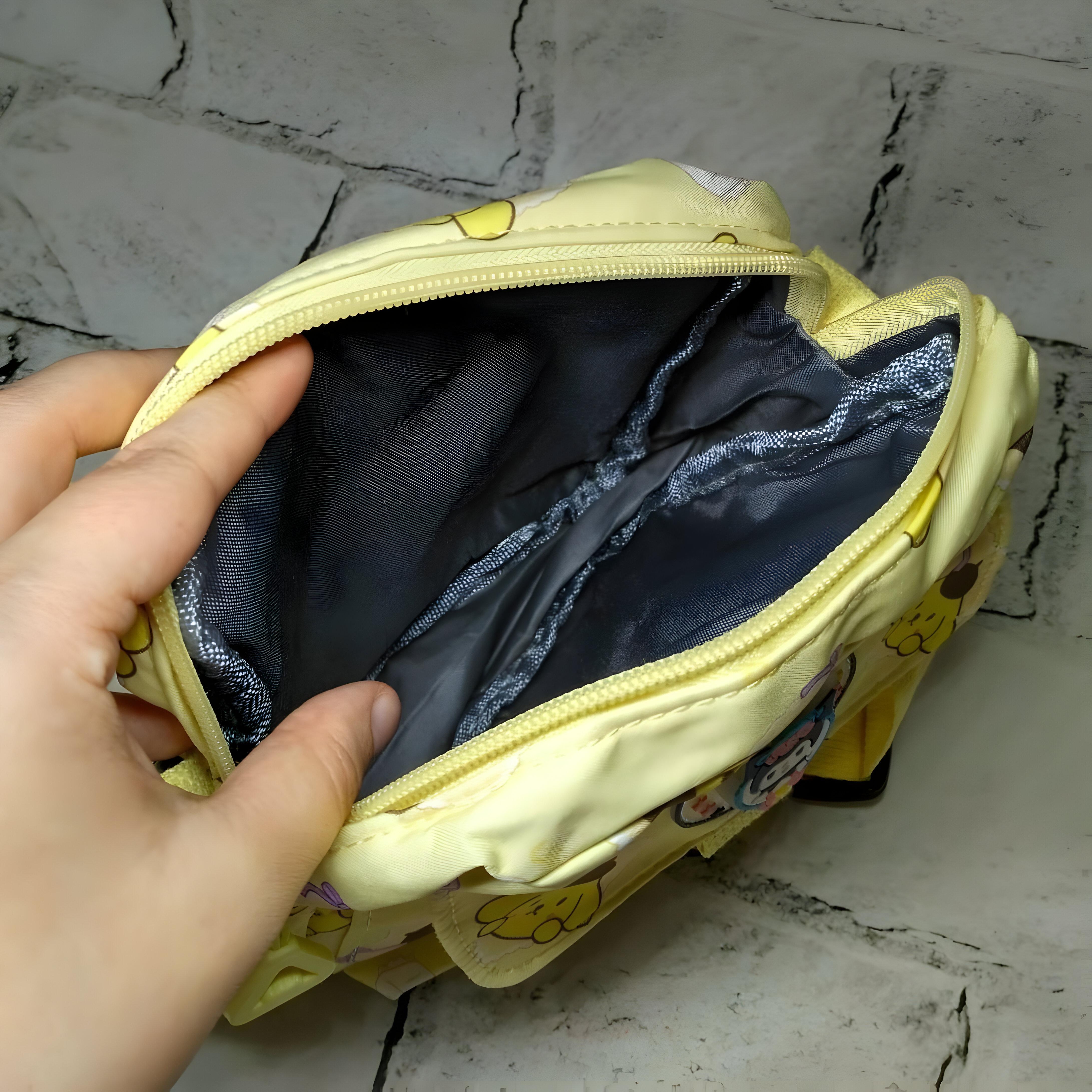 Сумка дитяча крос-боді Помпомпурін 20х16х6 см Жовтий (25-575) - фото 5 Сумка дитяча крос-боді Помпомпурін 20х16х6 см Жовтий (25-575) - фото 5