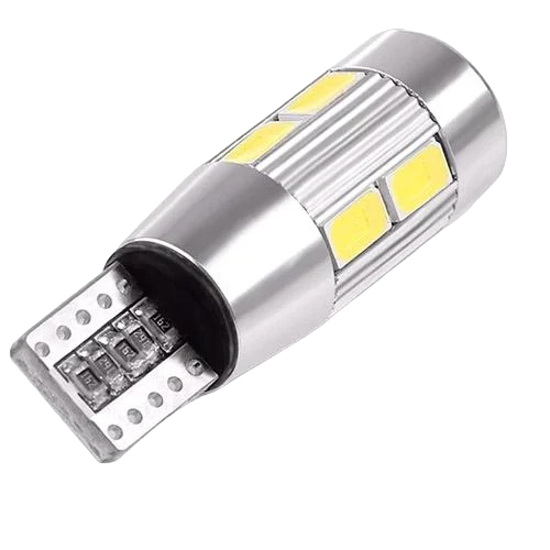 Лампа в автомобиль LED T10 W5W 10 SMD 5630 с обманкой Canbus Белый (619) - фото 1