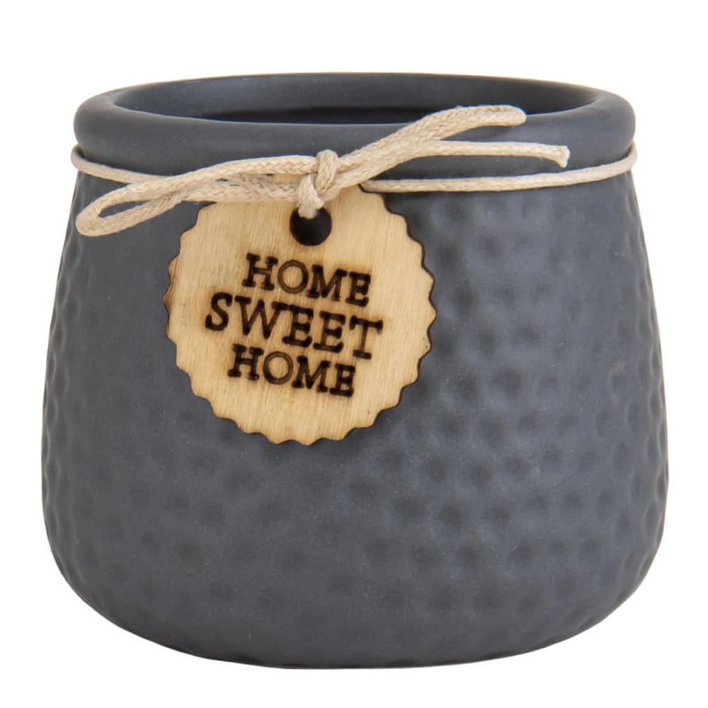 Набор кашпо керамических Elisey "Home Sweet home" 7,5 см 4 шт. Серый (9053-015) Набор кашпо керамических Elisey "Home Sweet home" 7,5 см 4 шт. Серый (9053-015)