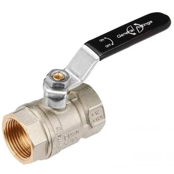 Кран шаровой General Fittings 1 1/4" ВВ прямой латунь (7S00L1N121200A) Кран шаровой General Fittings 1 1/4" ВВ прямой латунь (7S00L1N121200A)