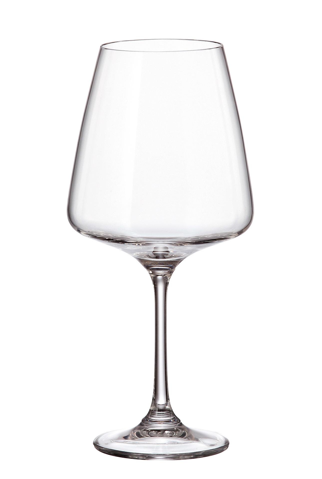 Бокалы для красного и белого вина Bohemia CORVUS 6 шт. 570 мл богемское прозрачное стекло