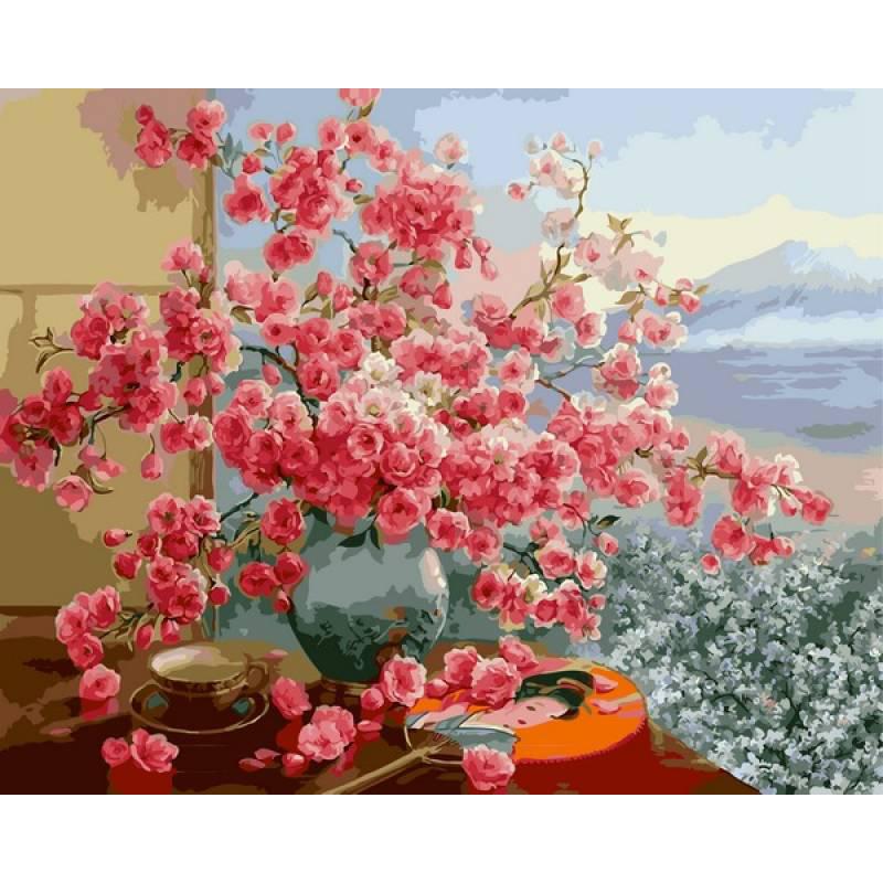 Картина по номерам Mariposa Букет сакуры 40x50 см (Q2145)