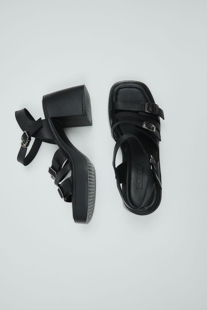 Босоножки женские LONZA кожаные р. 39 Черный (199887)