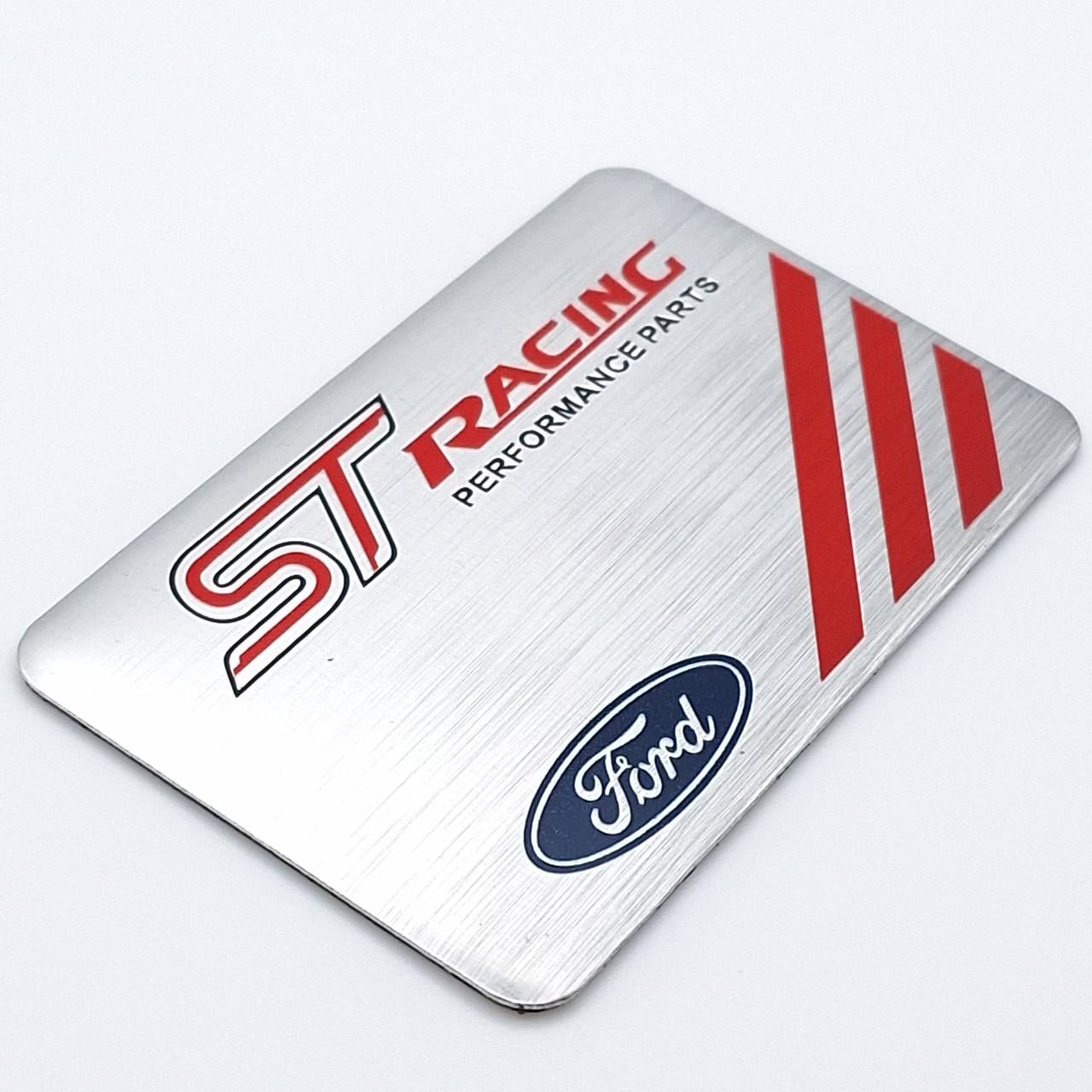 Эмблема алюминиевая Ford ST Racing 8х5 см (2390893546)