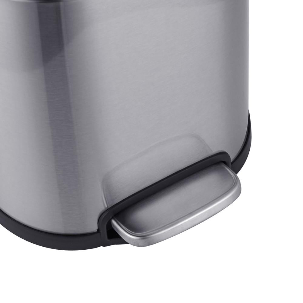 Мусорное ведро с плавным закрытием MIXXUS Premium Topper-TC0205 SS Color овальное 5 л Нержавеющая сталь (MI7059) - фото 5 Мусорное ведро с плавным закрытием MIXXUS Premium Topper-TC0205 SS Color овальное 5 л Нержавеющая сталь (MI7059) - фото 5