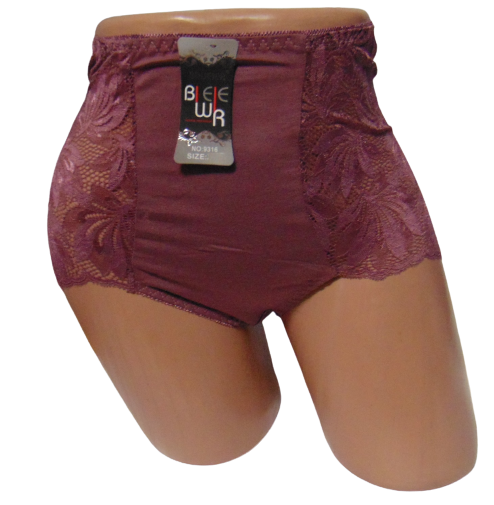 Женские трусики высокие Biweier 9316 4XL Сливовый (1723141519)