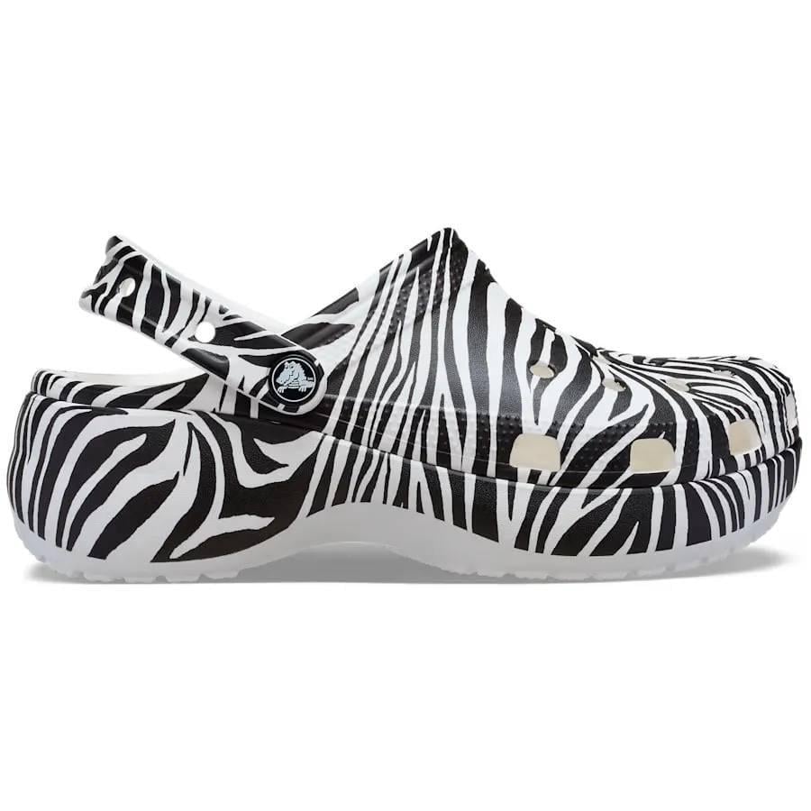 Сабо жіночі Зебра Crocs Classic Animal Clog Zebra Чорний (27403) Сабо жіночі Зебра Crocs Classic Animal Clog Zebra Чорний (27403)