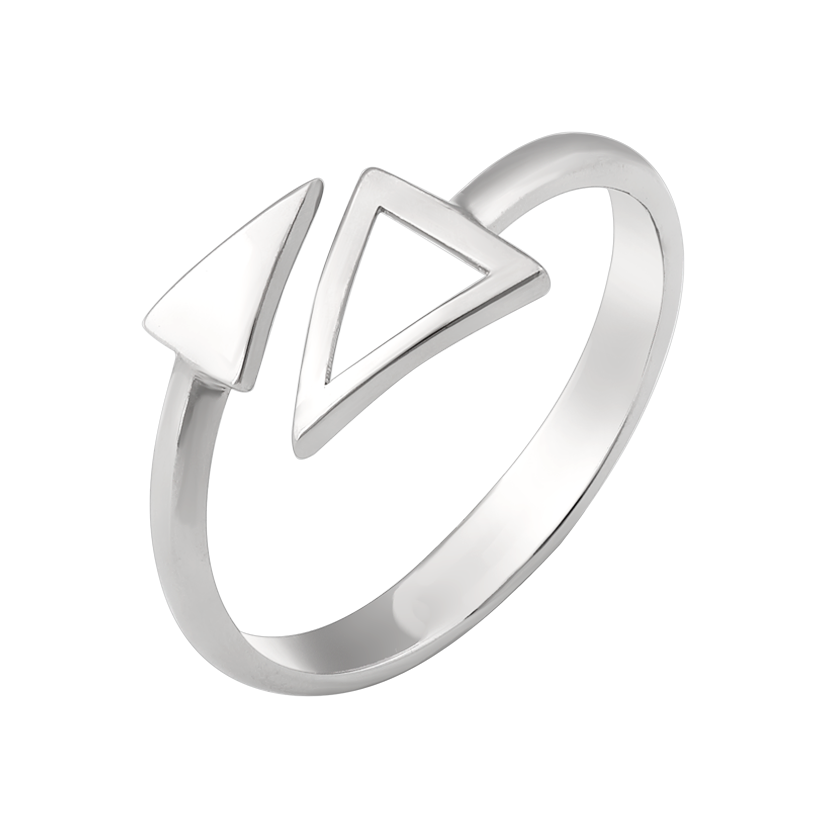 Кольцо серебряное Маленькое сердце без инкрустации