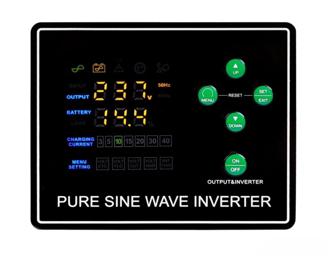 Інвертор Volt Polska SINUS PRO 1200 E PLUS 12/230V 800/1200 W - фото 4