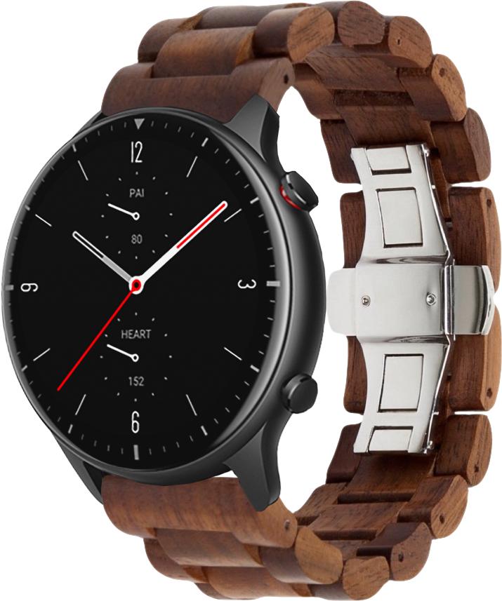 Ремешок деревянный WoodLock для Amazfit GTR 2e Brown (28680-30)