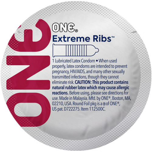 Презерватив One Extreme Ribs екстремально ребристий (6400229311) - фото 2