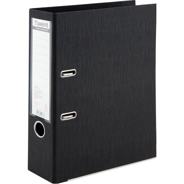 Папка-регистратор Axent Prestige+ двусторонняя А4 75 мм полипропилен собрана Черный (1722-01C-A)
