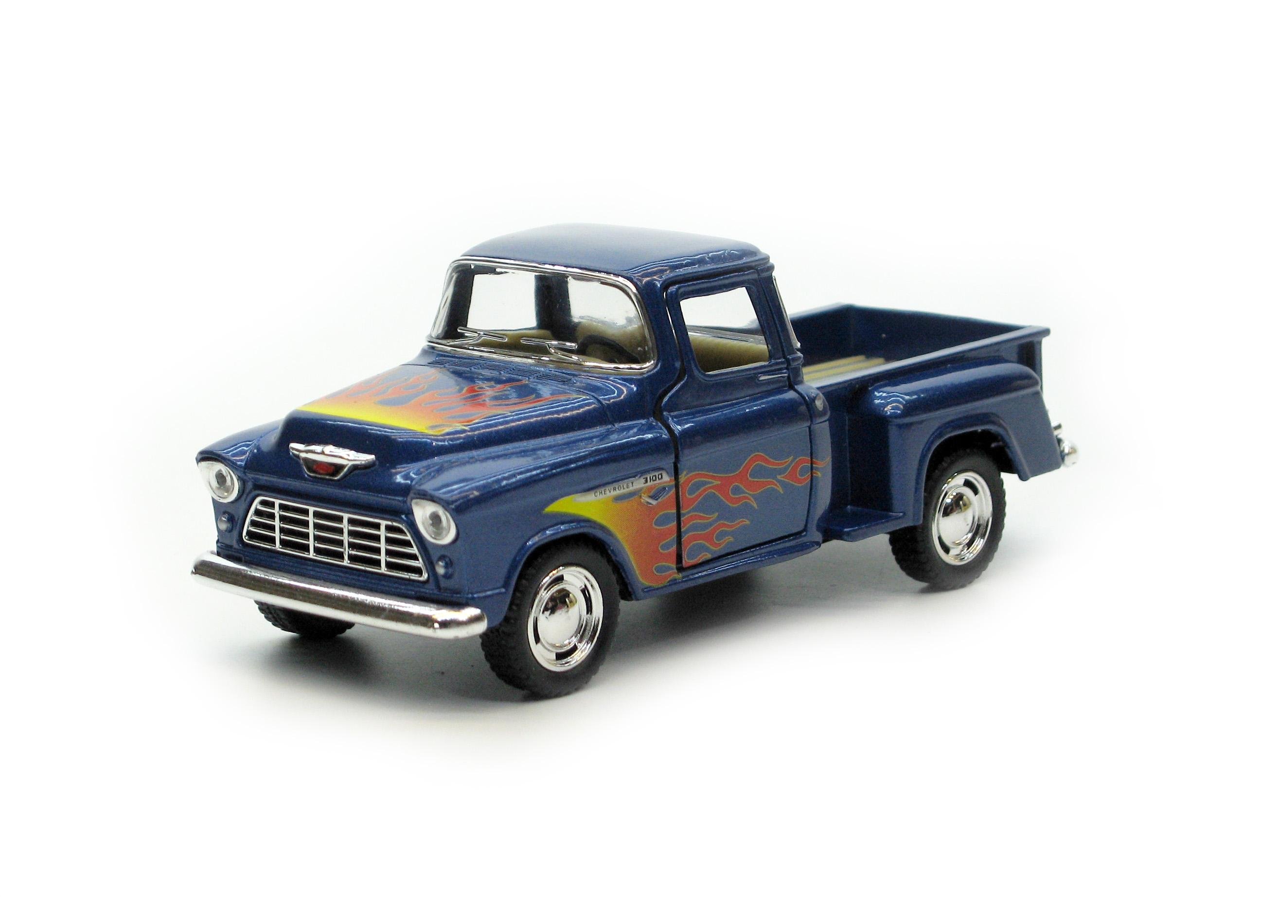 Машина металлическая KT5330F Chevy Stepside Pick-up with printing 1955