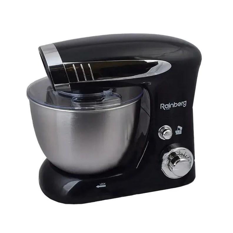 Багатофункціональний кухонний міксер-тістоміс Rainberg RG-8081 Чорний Багатофункціональний кухонний міксер-тістоміс Rainberg RG-8081 Чорний
