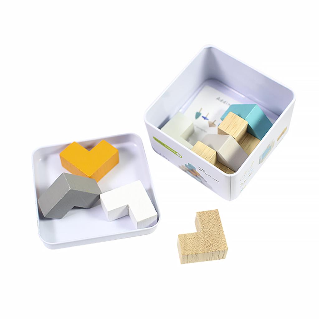 Дерев'яна розвиваюча гра Lesko Box Куб для дітей (5128) - фото 3 Дерев'яна розвиваюча гра Lesko Box Куб для дітей (5128) - фото 3