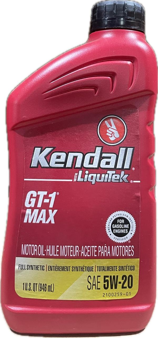 Моторное масло Kendall GT-1 MAX Premium Full Syntethic 5W-20 0,946 л (1081234)