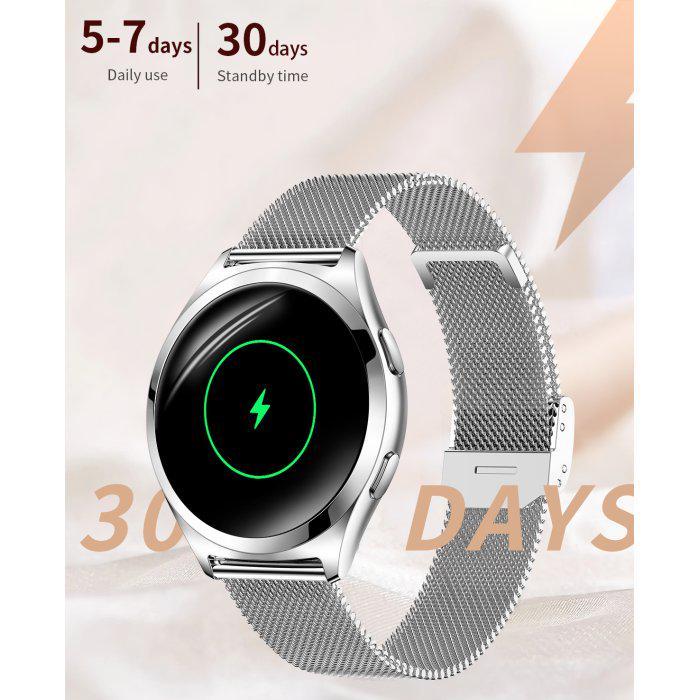 Смарт-годинник UWatch Smart Love Pro Silver Steel з ремінцями 2 шт. (1993) - фото 5 Смарт-годинник UWatch Smart Love Pro Silver Steel з ремінцями 2 шт. (1993) - фото 5