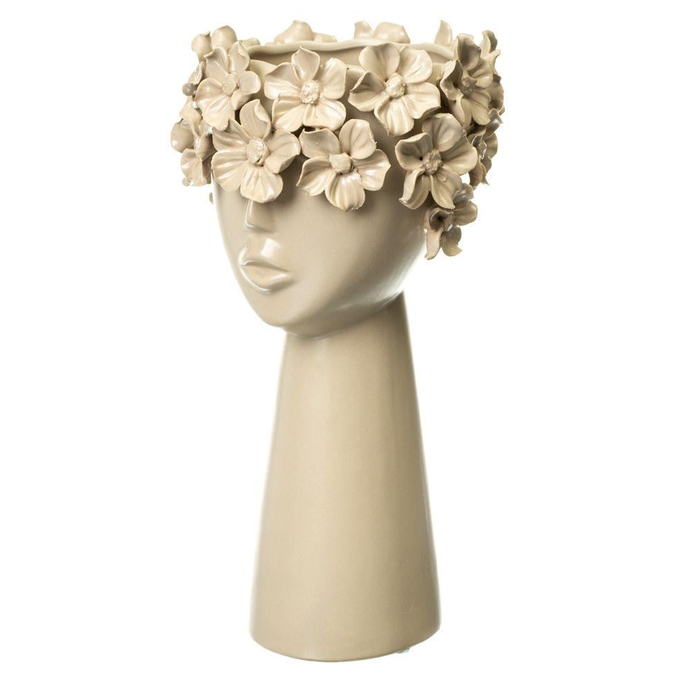 Ваза керамическая Девушка в цветах 30 см Бежевый (8723-009) Ваза керамическая Девушка в цветах 30 см Бежевый (8723-009)