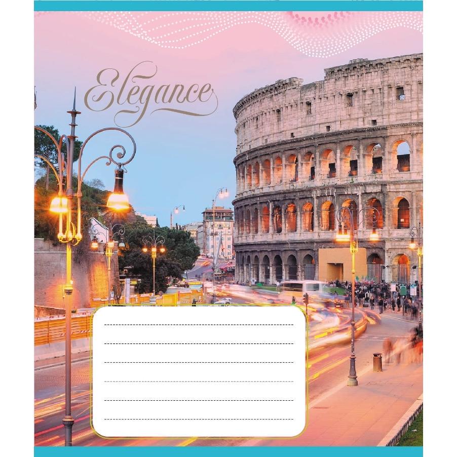 Шкільний зошит Міста Європи 024-550207K-3 в клітинку 24 аркуші (RLT55264)