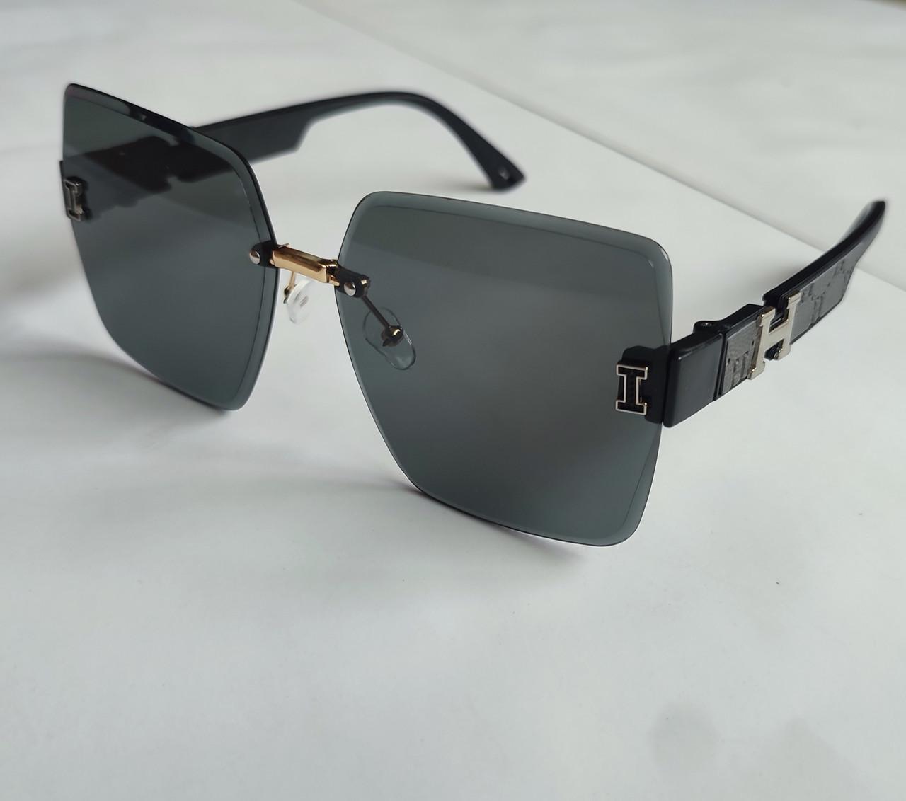 Солнцезащитные очки винтажные Blаск sun glasses 7710 Black (34966058)