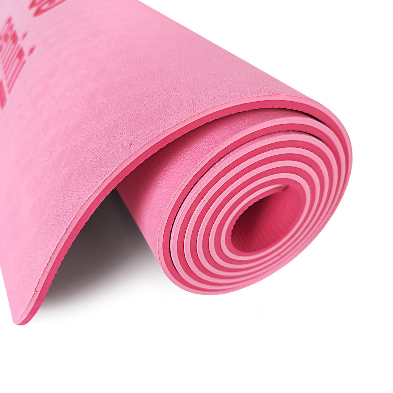 Коврик для фитнеса и йоги Gemini Pro GE-6PLP TPE/TC 6 мм (2012936394) - фото 2