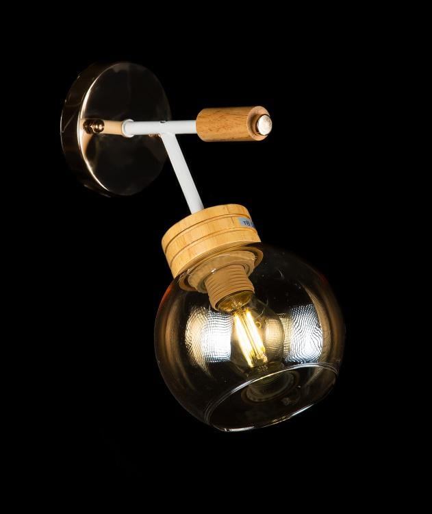 Бра с плафонами Ray B9757A/1W WHI+FG (IR005122)