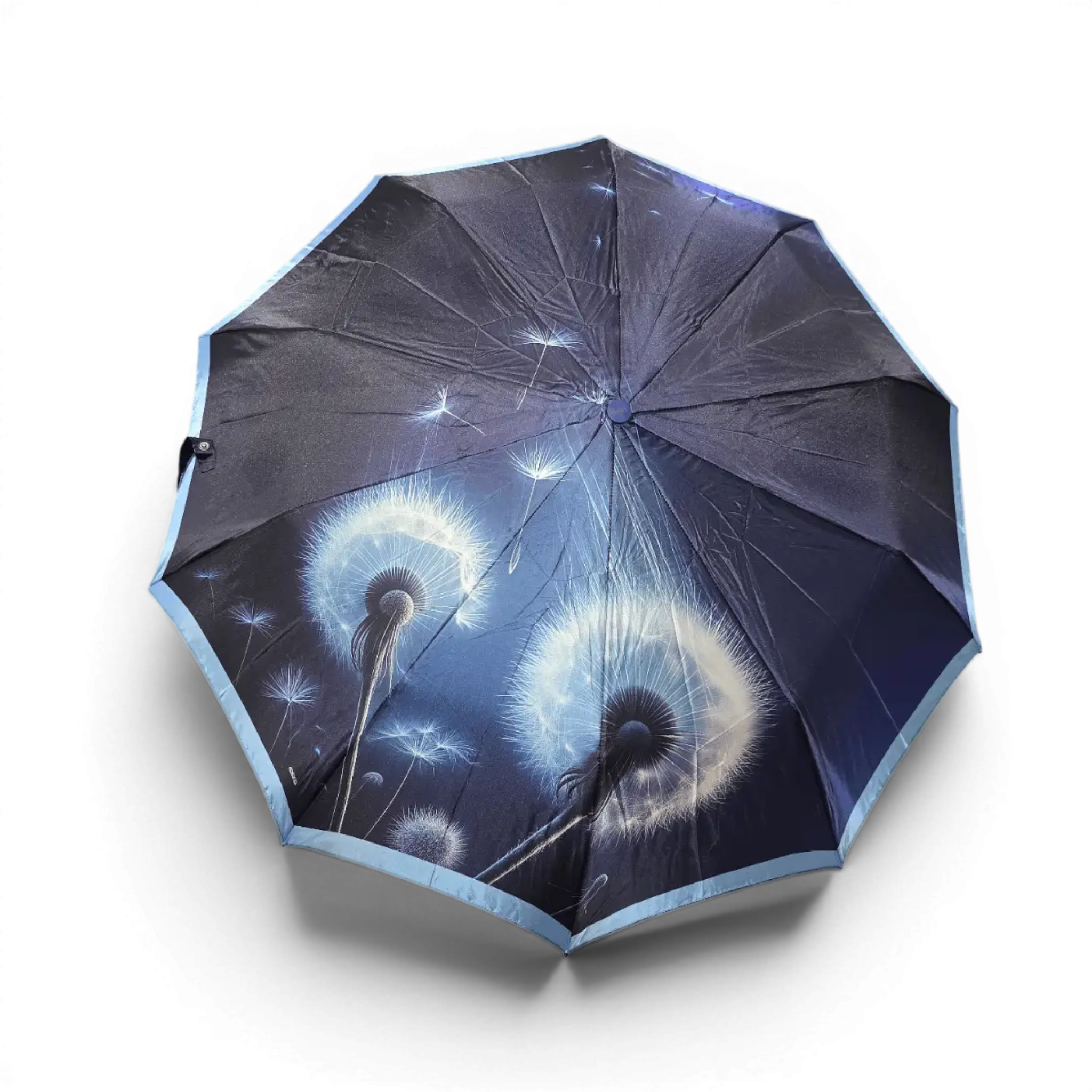 Женский зонт-автомат Elephants Dandelion 34046 Blue на 10 спиц