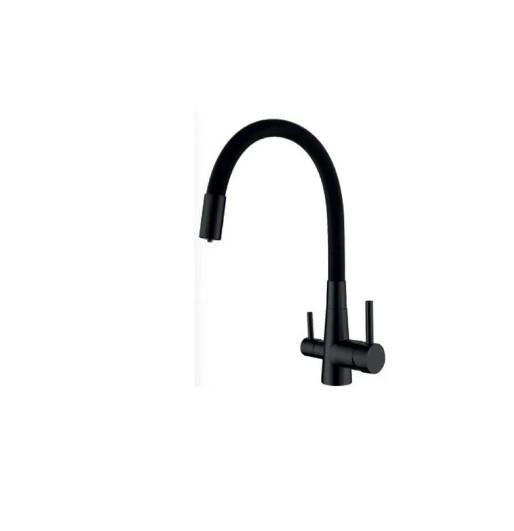 Смеситель для кухни MIXXUS SUS-021 с выходом для питьевой воды Black Refl Black (MI6214)