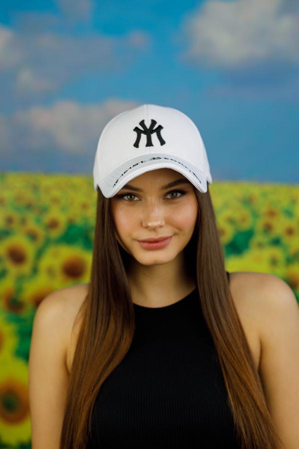 Бейсболка Braxton "New York Bronx" унисекс Белый (1638)