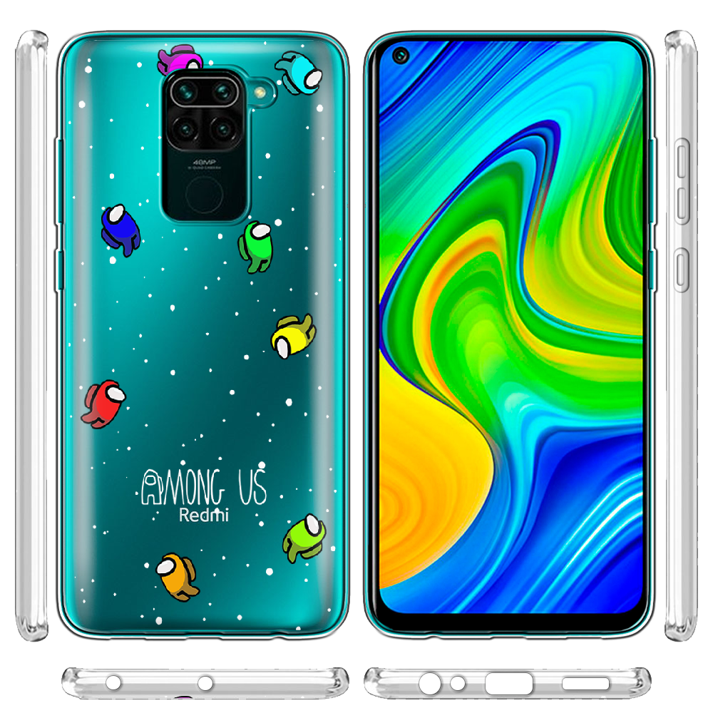 Чехол с рисунком Boxface Xiaomi Redmi Note 9 Among Us Invisible Прозрачный силикон (39801-bk76-39801) - фото 3