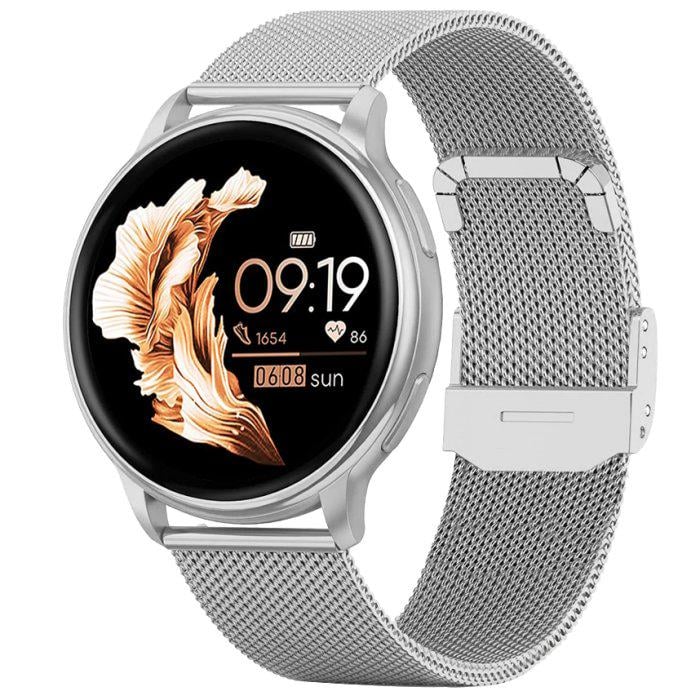 Смарт-часы UWatch Smart Melisia Silver Steel с ремешками 2 шт. (2025)