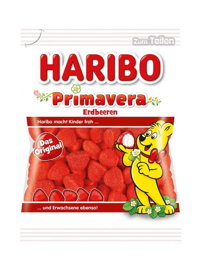 Жевательные конфеты Haribo Primavera Erdbeeren мусс со вкусом клубники 175 г