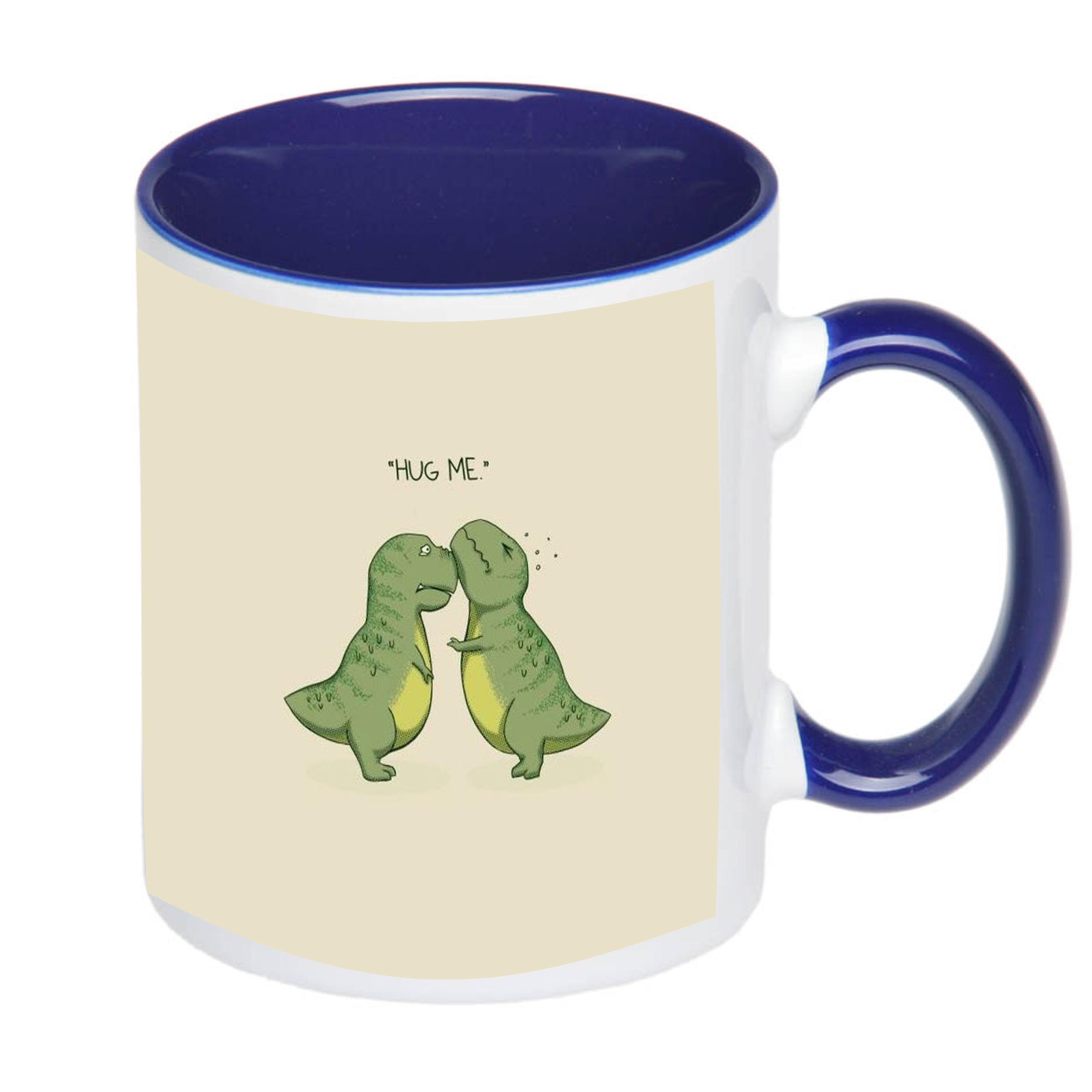 Чашка з принтом Hug me 330 мл Синій (17800) - фото 2 Чашка з принтом Hug me 330 мл Синій (17800) - фото 2