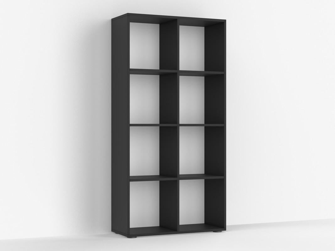 Стеллаж на 8 ячеек 1430х720х290 мм Черный (GT-10)