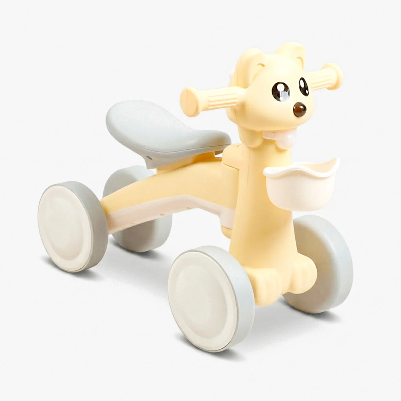 Велобег детский 4-х колесный Joy LR-68944 Best Trike звуковые и световые эффекты с корзиной Желтый (3231791557)