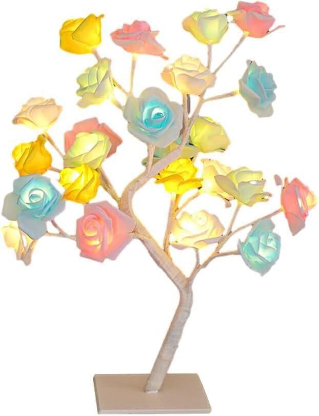 Ночник NNG-03 Дерево цветная роза 24 LED 220V (44895-NNG-03_277)