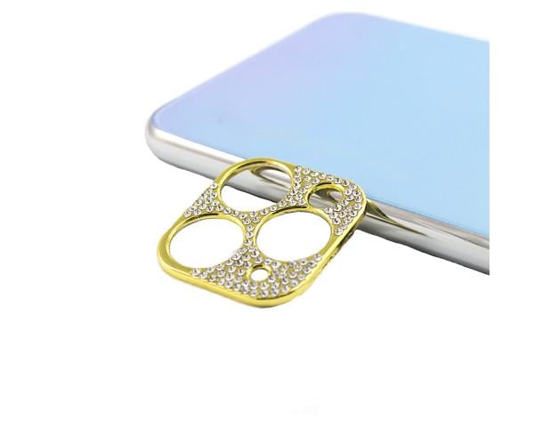 Рамка на камеру захисна Epik Sparkles зі стразами для Apple iPhone 11 Pro/iPhone 11 Pro Max Золотий Рамка на камеру захисна Epik Sparkles зі стразами для Apple iPhone 11 Pro/iPhone 11 Pro Max Золотий