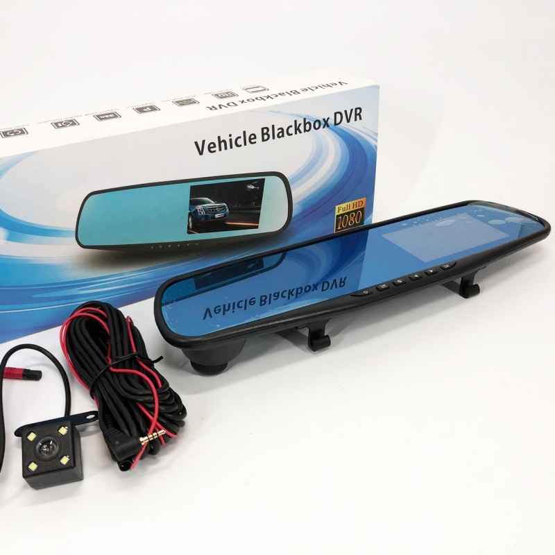 Видеорегистратор UKC L-9004 зеркало LCD 3,5" 1080P Full HD 2 камеры (tf7456) - фото 19 Видеорегистратор UKC L-9004 зеркало LCD 3,5" 1080P Full HD 2 камеры (tf7456) - фото 19