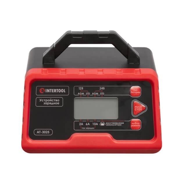 Зарядное устройство для аккумуляторов Intertool AT-3025 с режимом восстановления Черный (3-9-AT-3025)