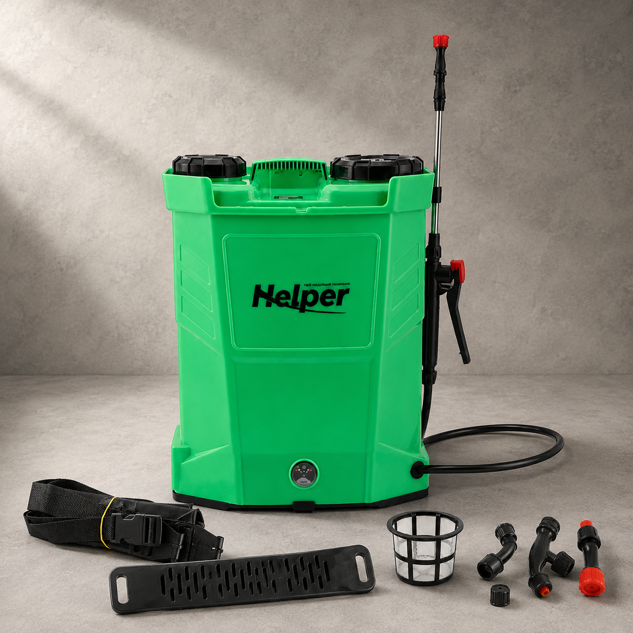 Обприскувач акумуляторний Helper HP-1154 16 л 8 Аг 12 В Зелений Обприскувач акумуляторний Helper HP-1154 16 л 8 Аг 12 В Зелений