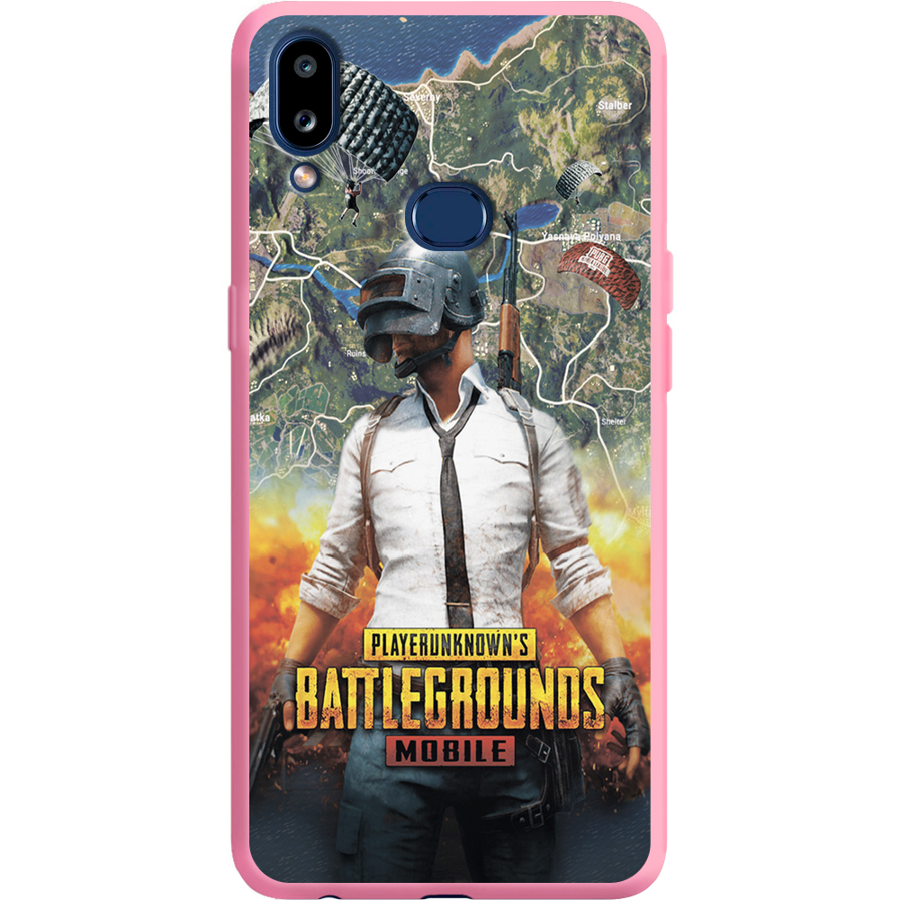 Чохол Boxface Samsung A107 Galaxy A10s PUBG Mobile Рожевий силікон (37944-up2309-42164)
