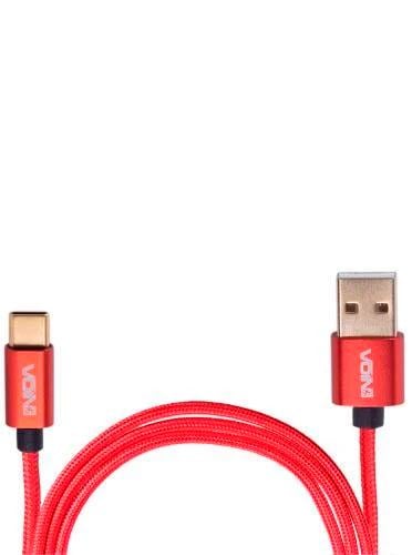 Кабель Voin CC-1101C RD USB-Type C быстрая зарядка/передача данных 5 А 1 м Red (13537570)