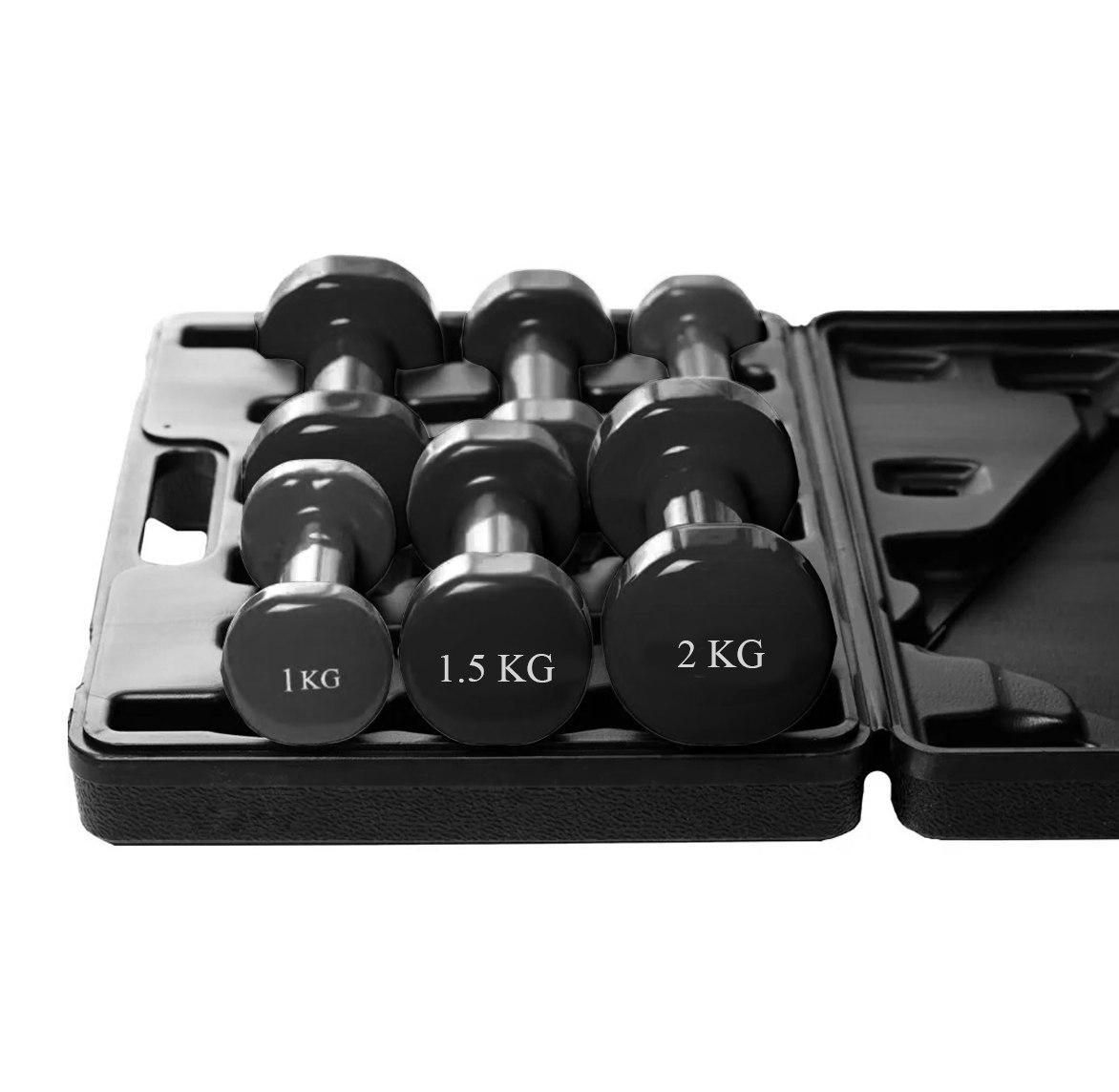 Набір гантелей в кейсі PowerPlay 4121 Fitness Dumbells 9 кг - фото 3