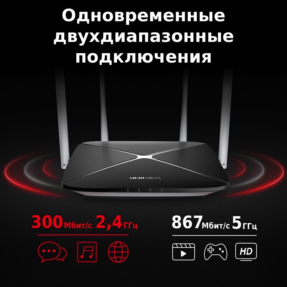 Роутер Wi-Fi AC12 AC1200 (45269- AC12_808) - фото 6